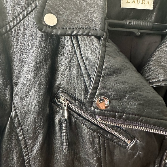 Laura PU biker jacket - Picture 8 of 9